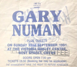 Crewe Oakley Centre Ticket